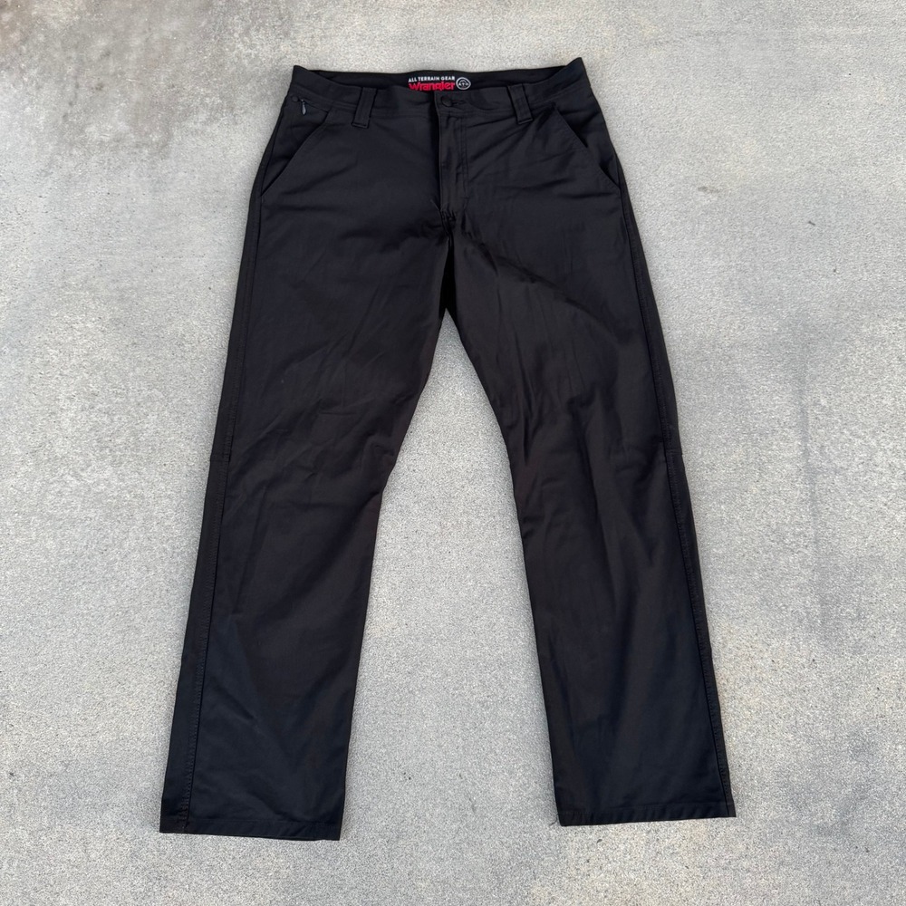 Wrangler ATG All Terrain Gear Mens Black Straight Leg Outdoor Hiking Pants 34x30